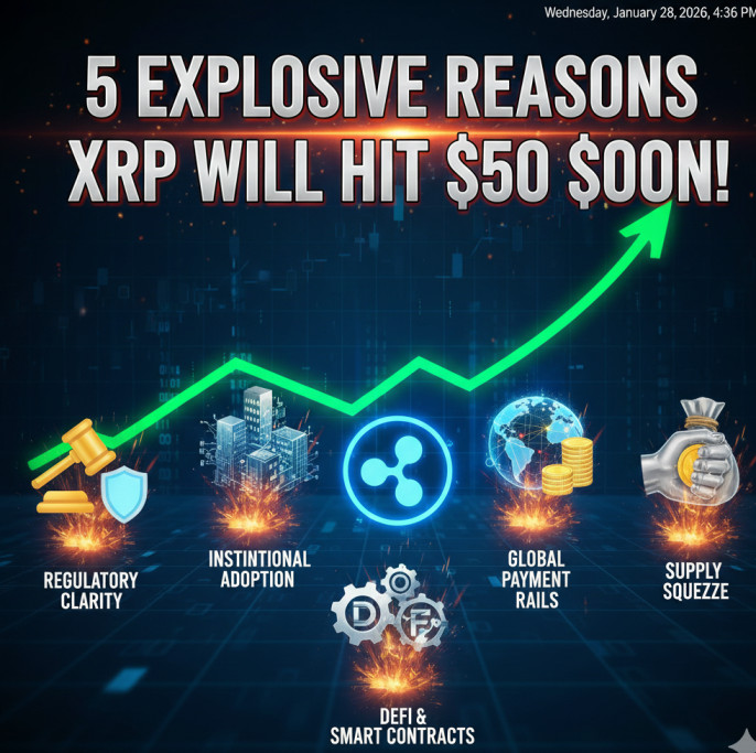 5 Explosive Reasons XRP Will Hit $50 Soon