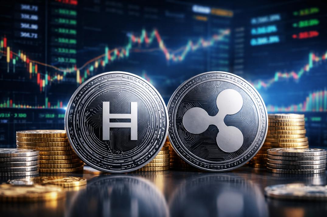 Get the latest HBAR and XRP news on institutional adoption, HBAR development rankings, and XRP Ledger utility for 2026.