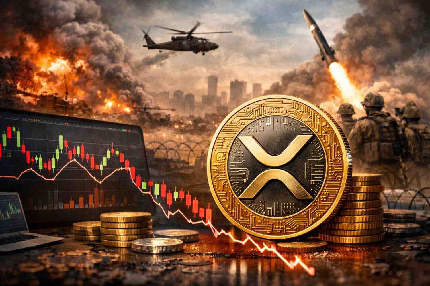 Markets drop as global tensions rise. Learn how geopolitical news and bank integrations affect the current XRP price and Bitcoin.