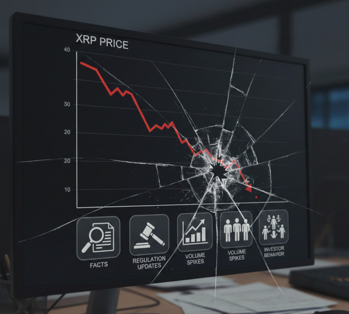 Shocking XRP price dip explained using facts, regulation updates, volume spikes, and investor behavior in simple terms.